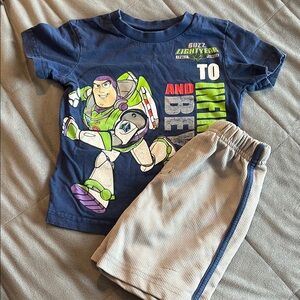 Disney Buzz Lightyear Kids Matching Set - Blue and Gray